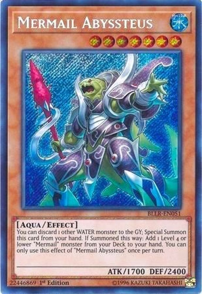 Mermail Abyssteus (BLLR-EN051) - Secret Rare