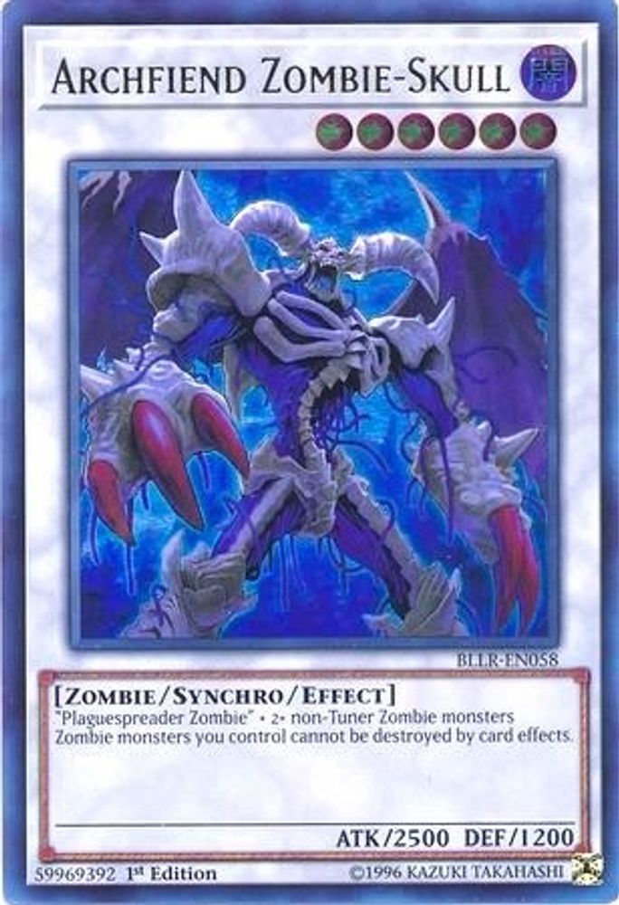 Archfiend Zombie-Skull (BLLR-EN058) - Ultra Rare