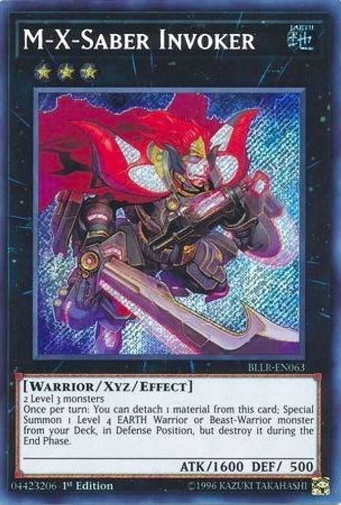 M-X-Saber Invoker (BLLR-EN063) - Secret Rare