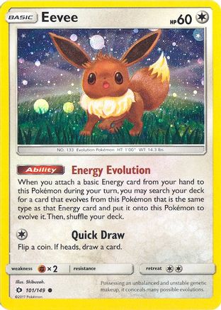 Eevee (Cosmos Holo) 101/149  - Holofoil - Promo