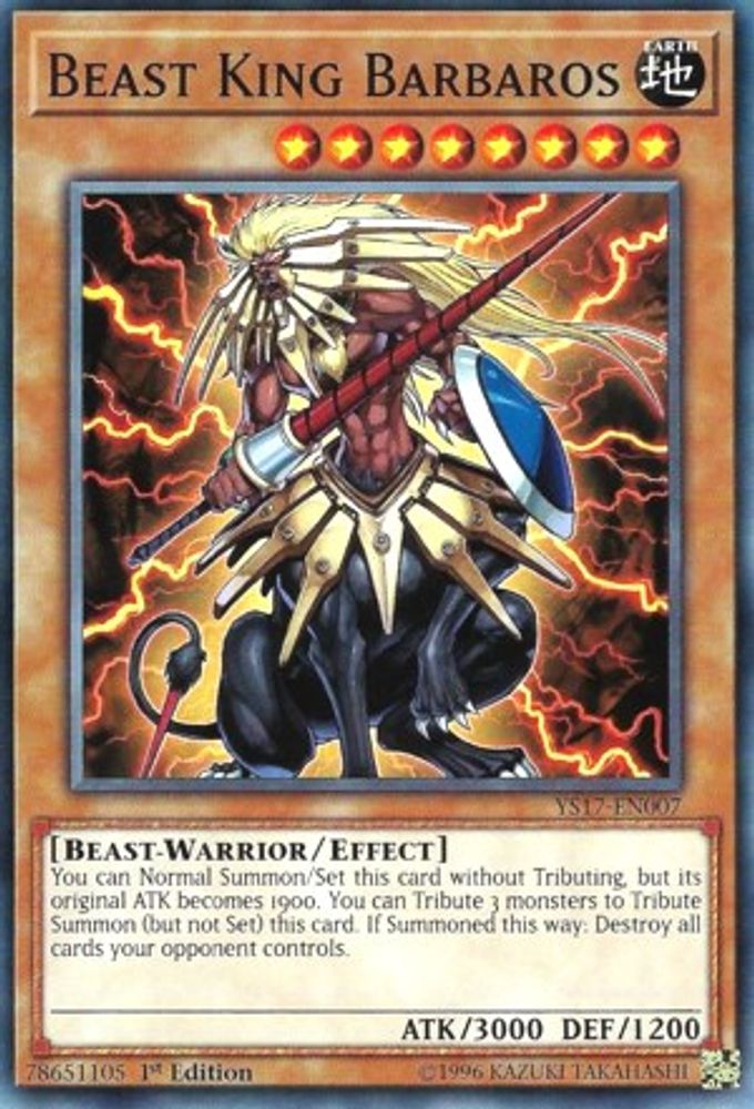 Beast King Barbaros (YS17-EN007) - Common
