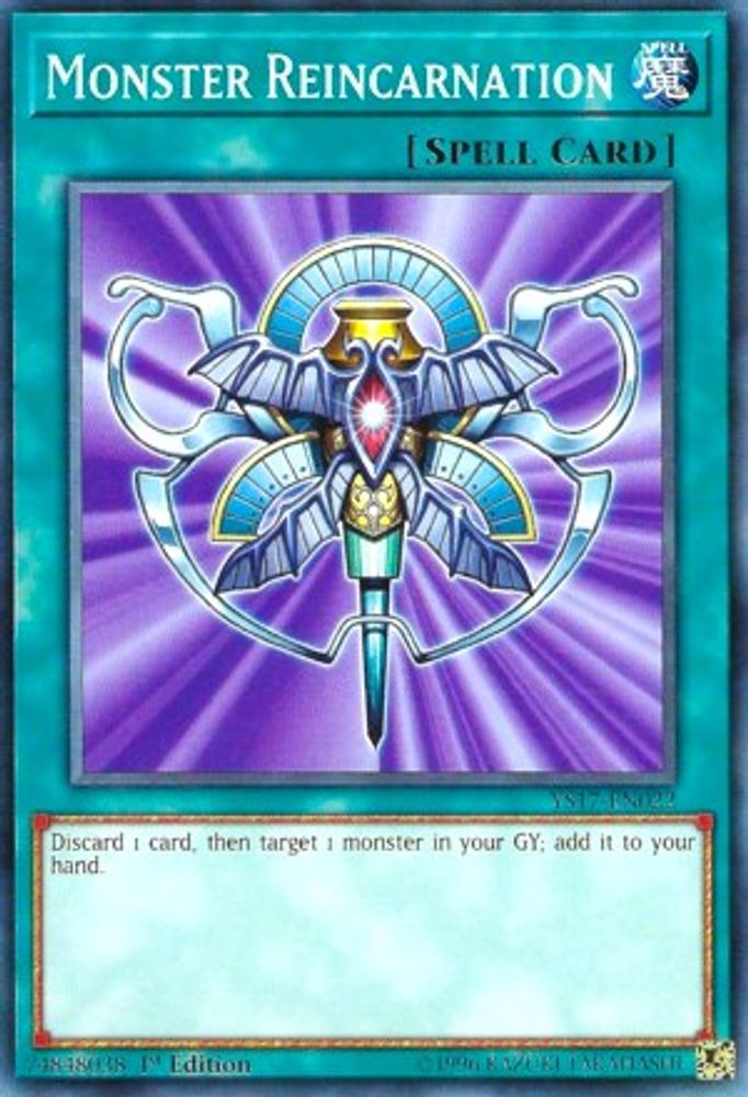 Monster Reincarnation (YS17-EN022) - Common