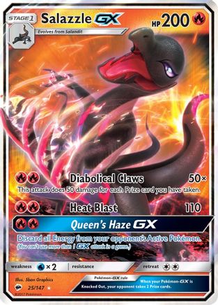 Salazzle GX 025  - Holofoil - Ultra Rare