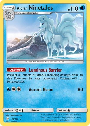 Alolan Ninetales 028  - Rare
