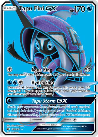 Tapu Fini GX (Full Art)/147  - Holofoil - Ultra Rare