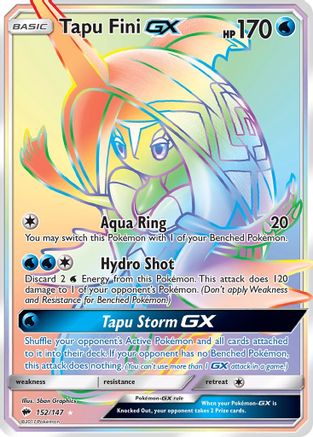 Tapu Fini GX (Secret)  - Holofoil - Secret Rare