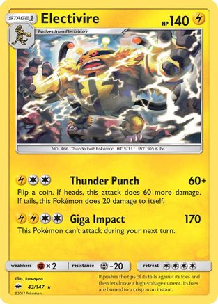 Electivire/147  - Rare