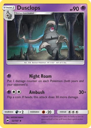 Dusclops 052/147  - Uncommon