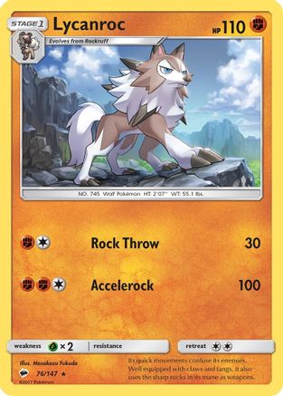Lycanroc (76) (76) 076/147  - Rare