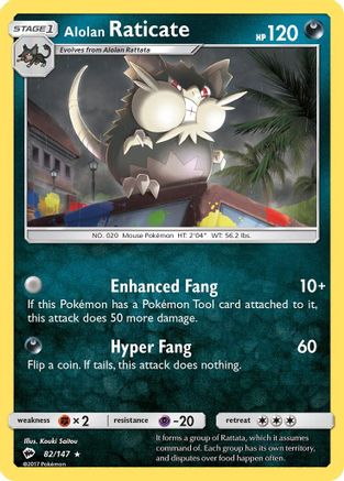 Alolan Raticate/147  - Rare