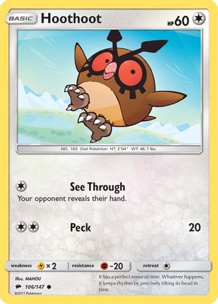 Hoothoot 106  - Common