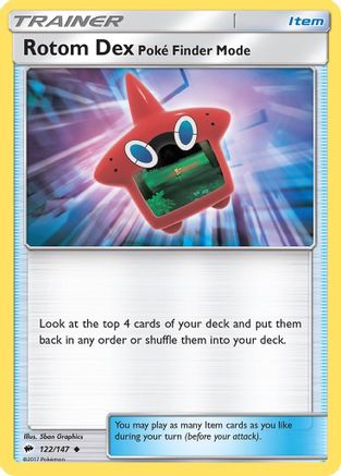 Rotom Dex Poke Finder Mode 122  - Uncommon