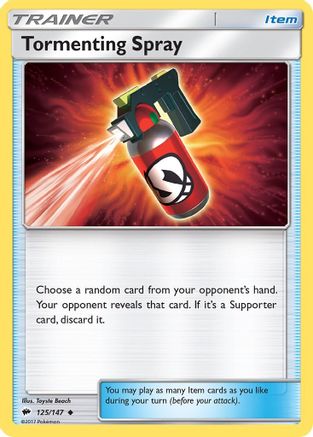 Spray tourmentant (125/147) [Soleil et Lune : Ombres brûlantes] 