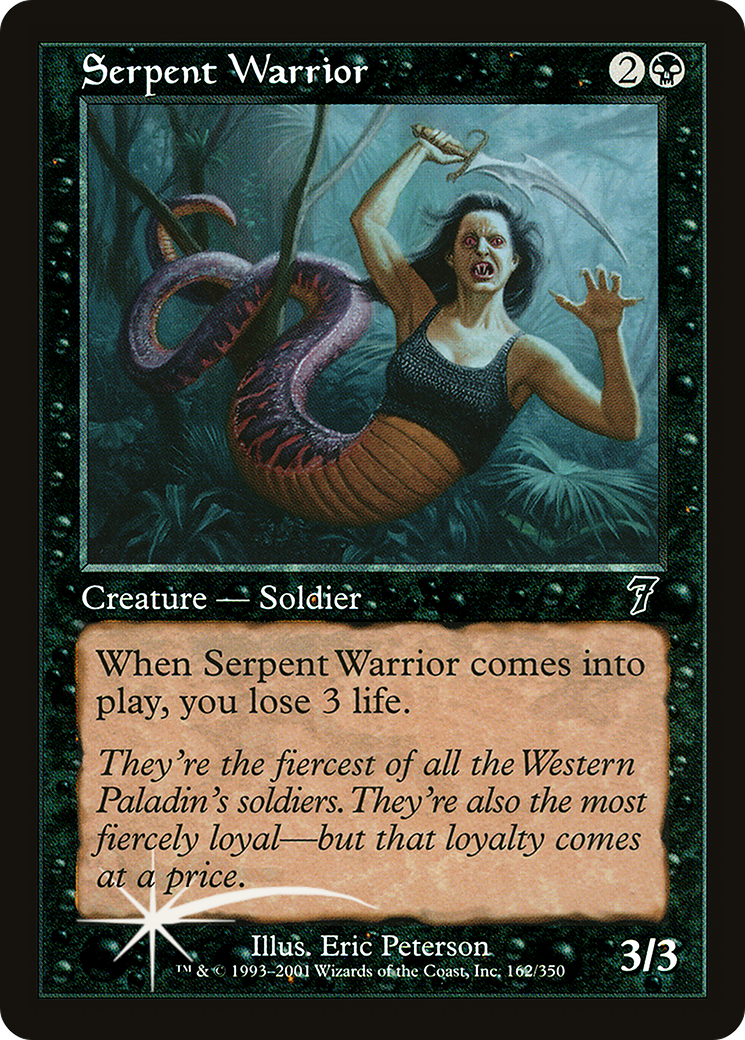 Serpent Warrior (7ED-162) - 7th Edition Foil