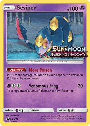 Seviper - SM46 (Prerelease)  - Holofoil - Promo