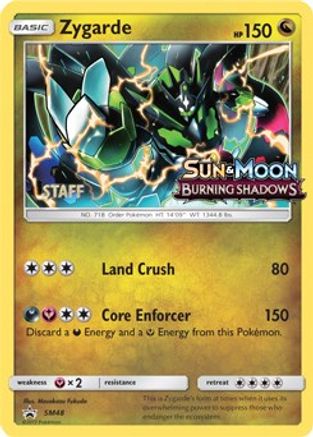 Zygarde - SM48 (Prerelease) [Staff]  - Holofoil - Promo