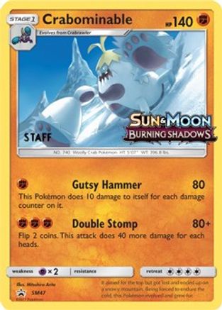 Crabominable - SM47 (Prerelease) [Staff]  - Holofoil - Promo