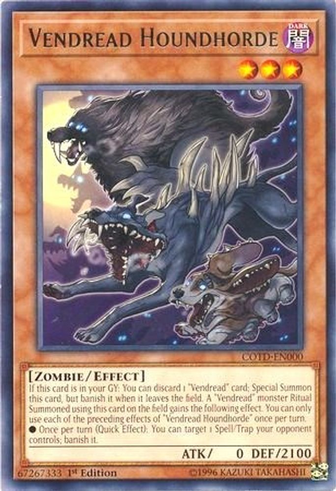 Vendread Houndhorde [COTD-EN000] Rare 
