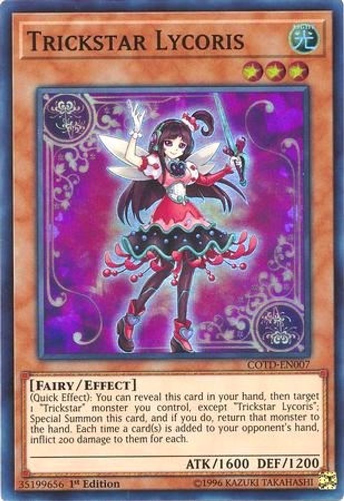 Trickstar Lycoris [COTD-EN007] Super Rare 