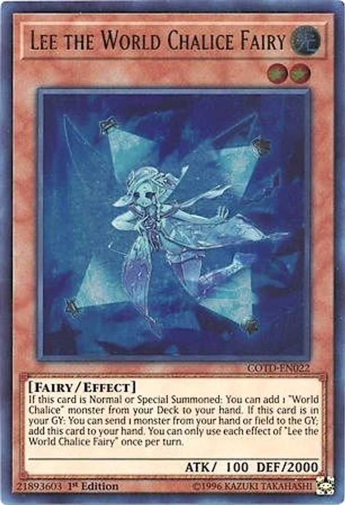 Lee la fée du calice du monde [COTD-EN022] Ultra Rare 