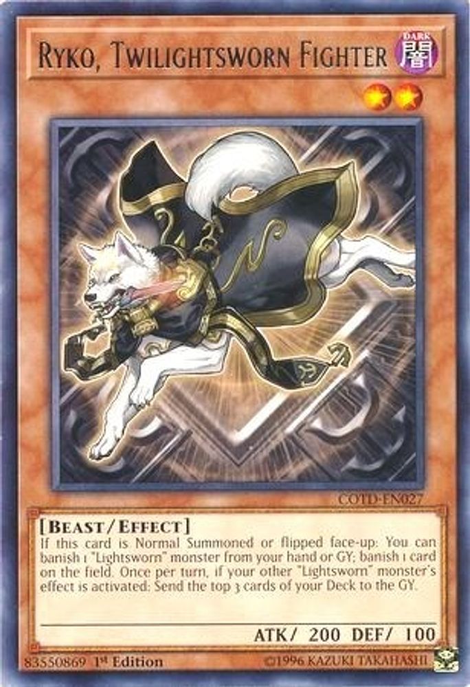 Ryko, Twilightsworn Fighter (COTD-EN027) - Rare
