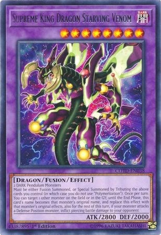 Venin affamé du dragon roi suprême [COTD-EN038] Rare 