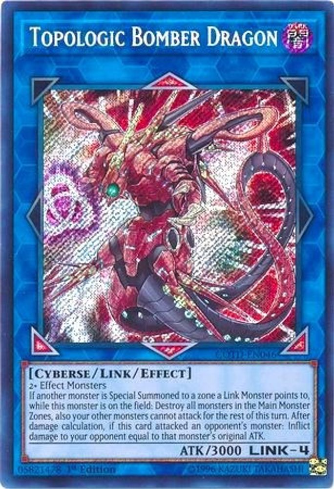 Topologic Bomber Dragon (COTD-EN046) - Secret Rare
