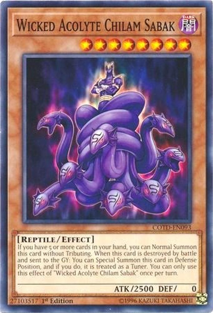 Wicked Acolyte Chilam Sabak (COTD-EN093) - Common