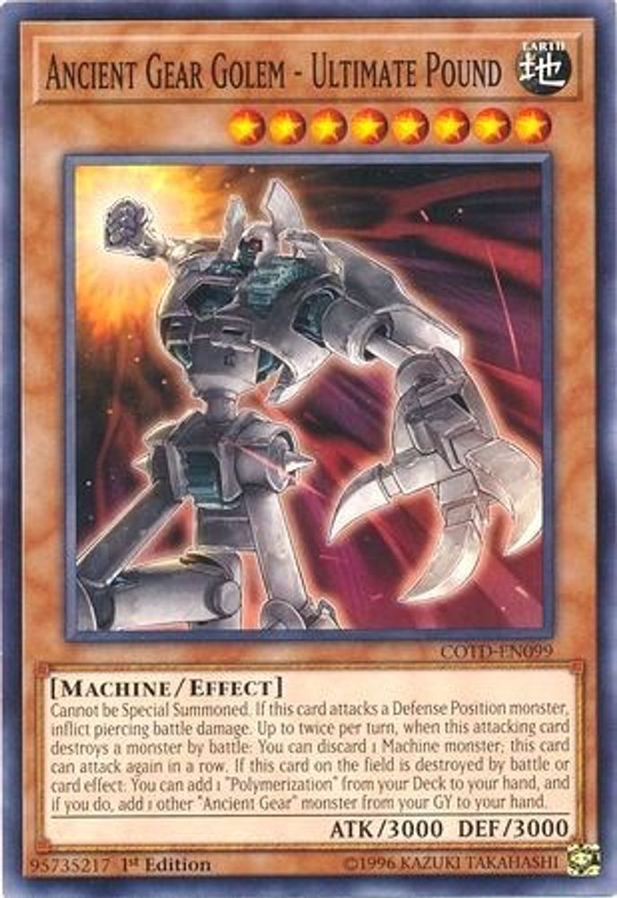 Ancient Gear Golem - Ultimate Pound (COTD-EN099) - Common