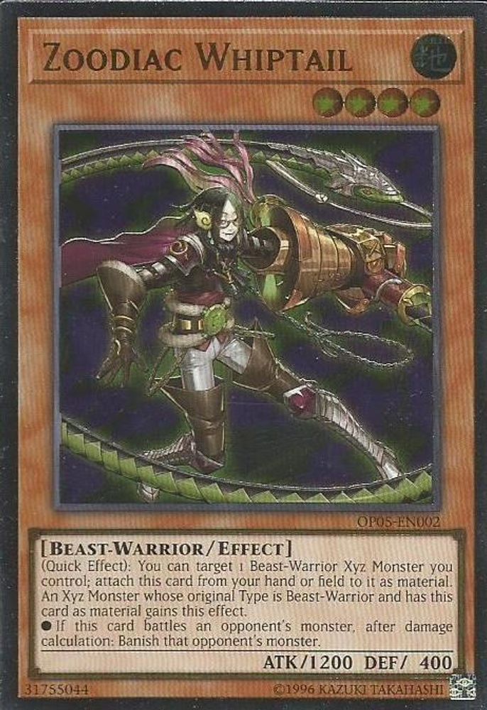 Zoodiac Whiptail (UTR) (OP05-EN002) - Ultimate Rare