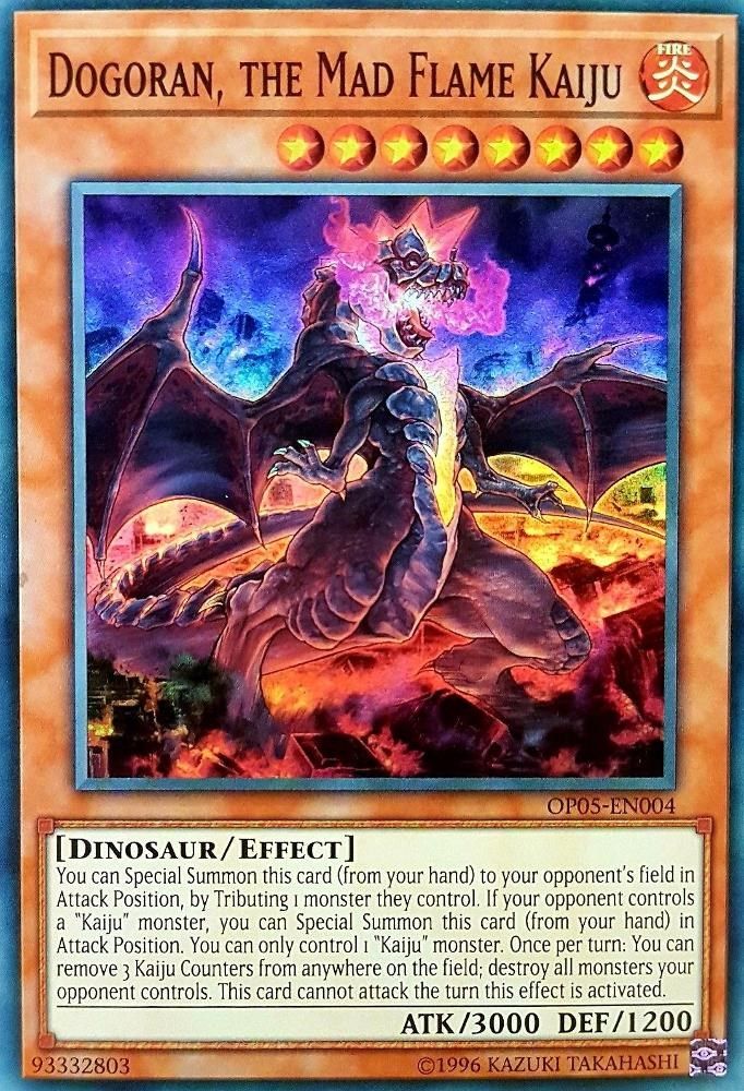 Dogoran, the Mad Flame Kaiju (OP05-EN004) - Super Rare