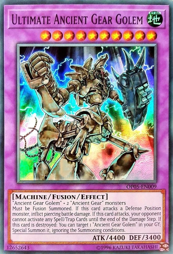 Ultimate Ancient Gear Golem (OP05-EN009) - Super Rare