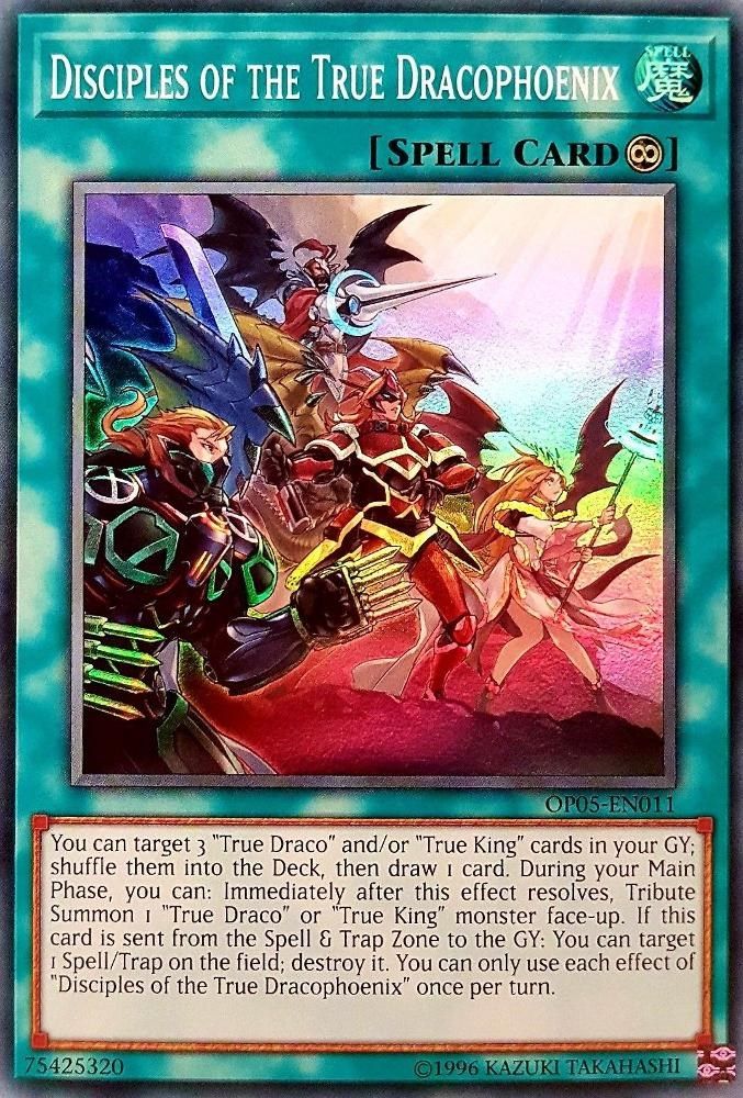 Disciples of the True Dracophoenix (OP05-EN011) - Super Rare