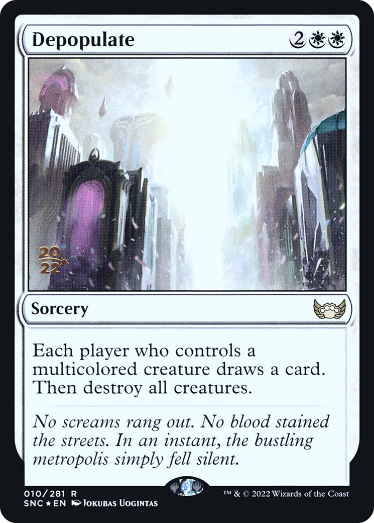 Depopulate (PRE-010) - Streets of New Capenna Promos Foil