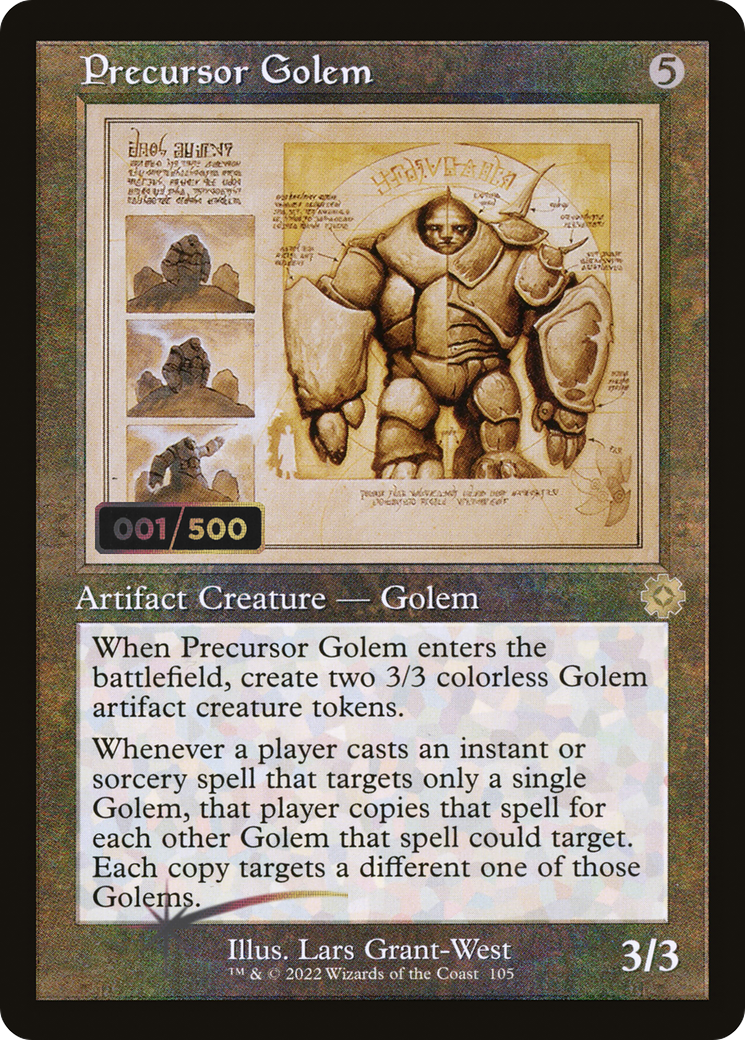 Precursor Golem (BRR-105Z) - The Brothers' War Retro Artifacts Foil