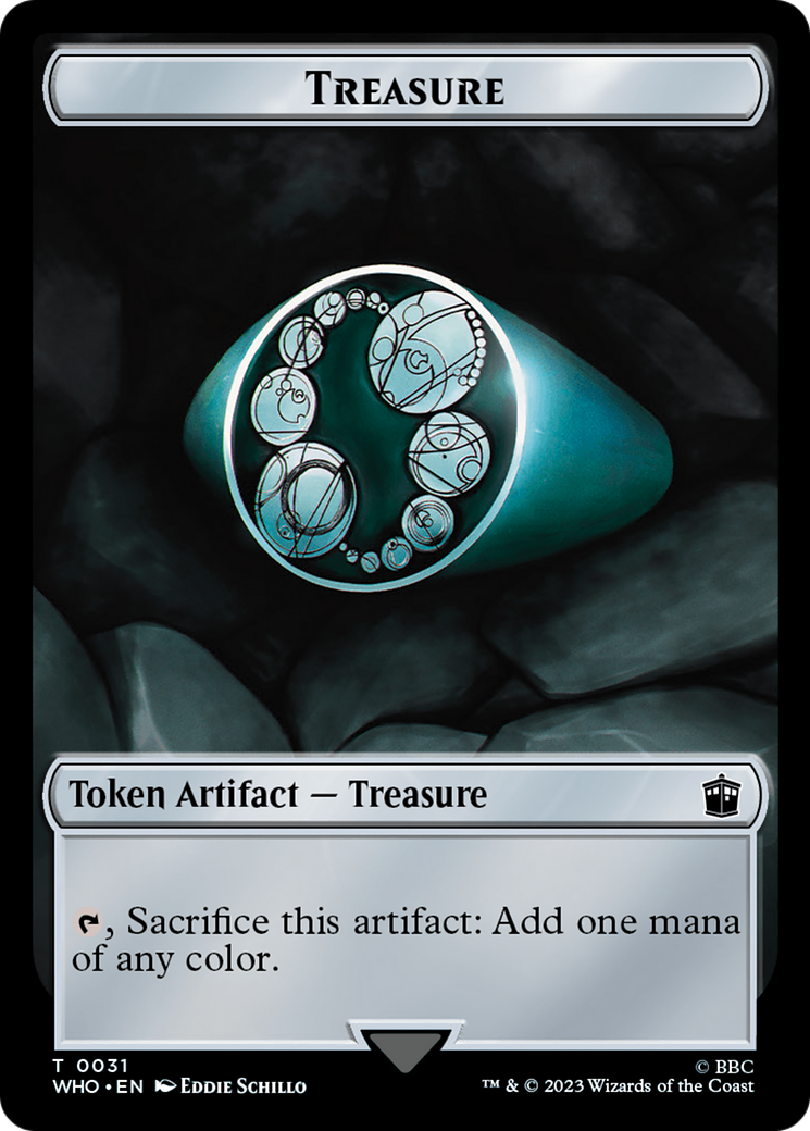 Alien // Trésor (0031) Jeton double face [Doctor Who Tokens] 