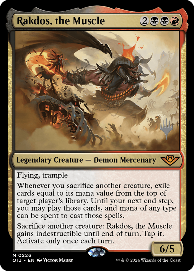 Rakdos, le Muscle (Pack Promo) [Promotions des Hors-la-loi de Thunder Junction] 