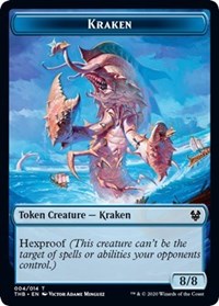 Kraken // Jeton double face Satyre [Jetons Theros Beyond Death] 