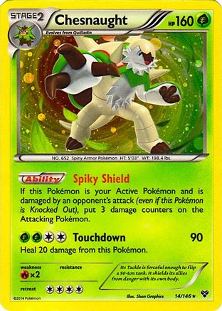 Chesnaught - 14/146 (Cosmos Holo)/146  - Holofoil - Promo