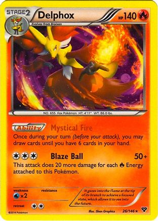 Delphox - 26/146 (Cosmos Holo)/146  - Holofoil - Promo