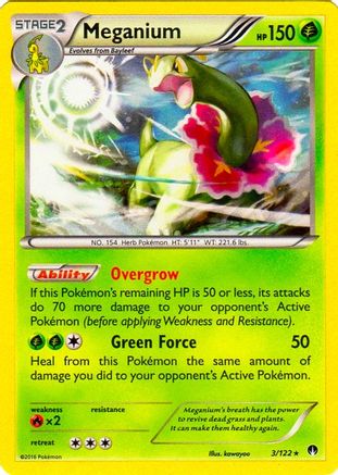 Meganium - 3/122 (Cosmos Holo)/122  - Holofoil - Promo