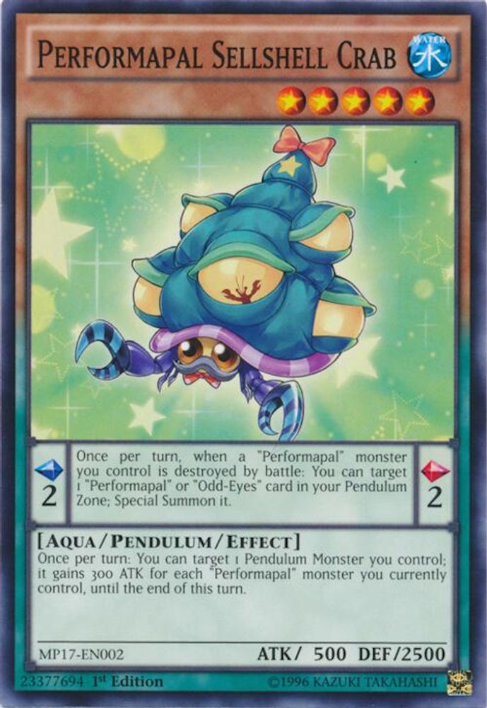 Performapal Sellshell Crab (MP17-EN002) - Common