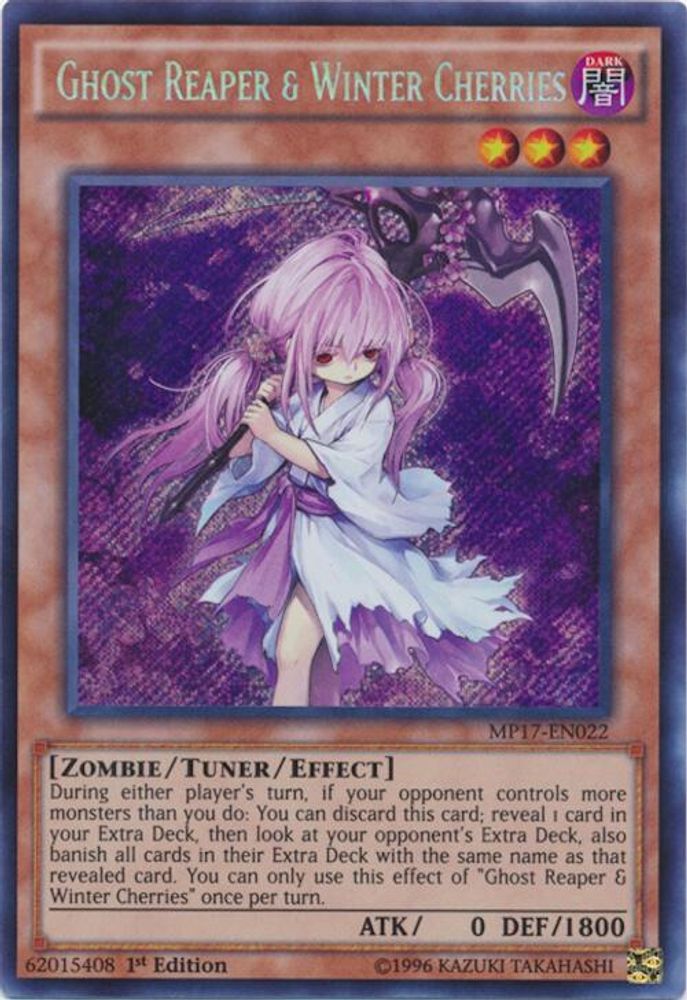 Ghost Reaper & Winter Cherries (MP17-EN022) - Secret Rare