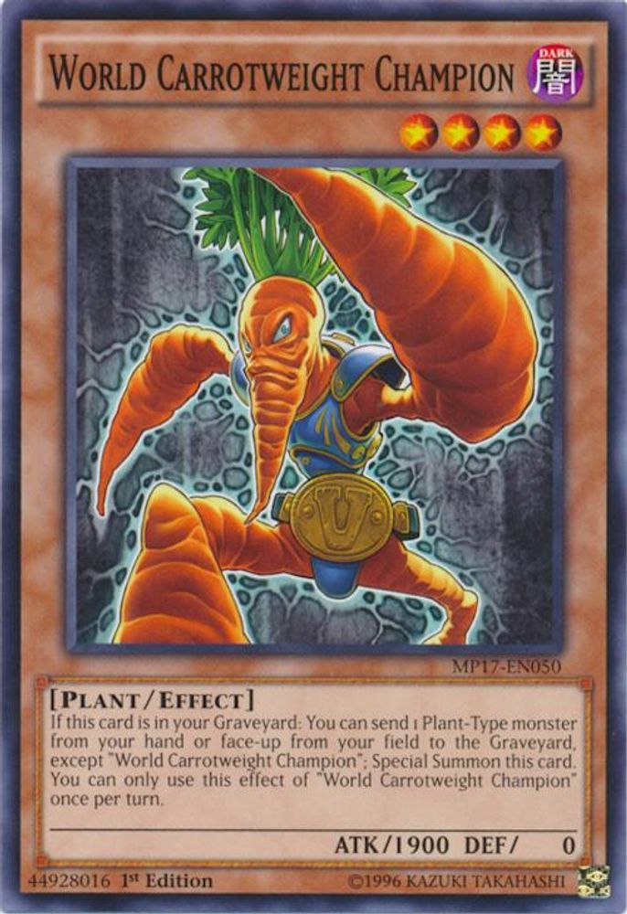 Champion du monde poids carotte [MP17-EN050] 
