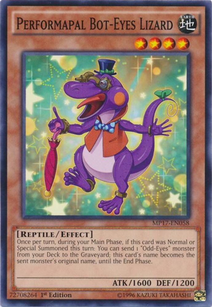 Lézard Performapal Bot-Eyes [MP17-EN058] Commun 