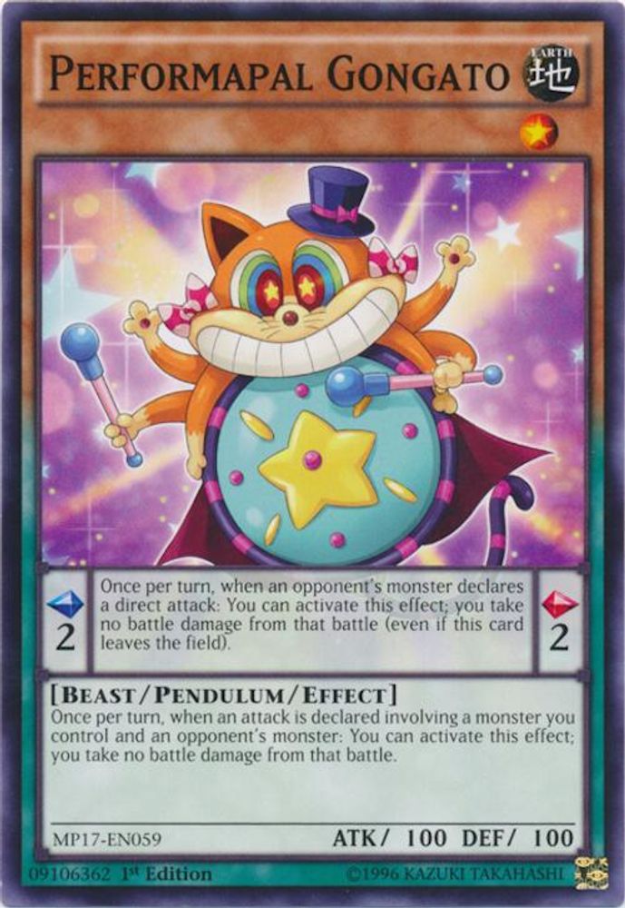 Performapal Gongato (MP17-EN059) - Common