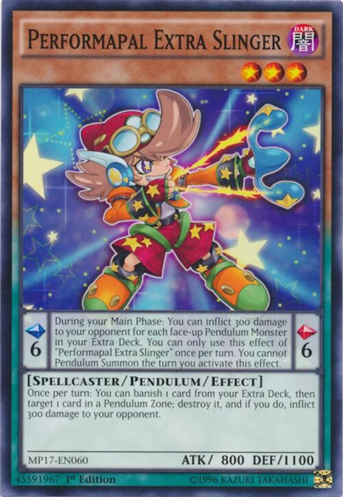 Performapal Extra Slinger (MP17-EN060) - Common