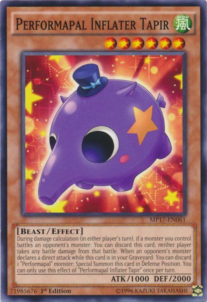 Gonfleur Performapal Tapir [MP17-EN061] Commun 