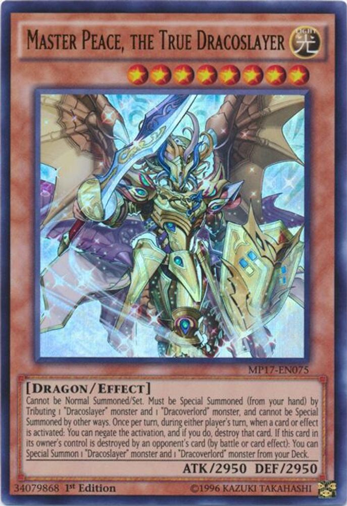 Master Peace, the True Dracoslayer (MP17-EN075) - Ultra Rare