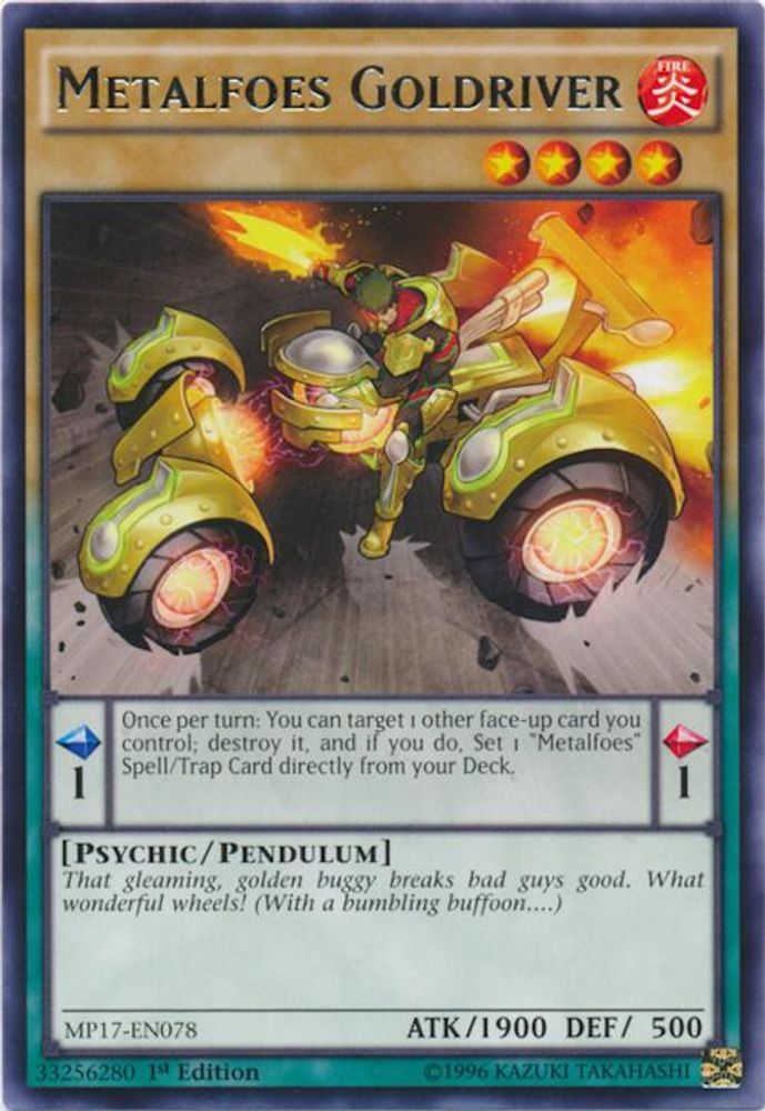 Metalfoes Goldriver (MP17-EN078) - Rare